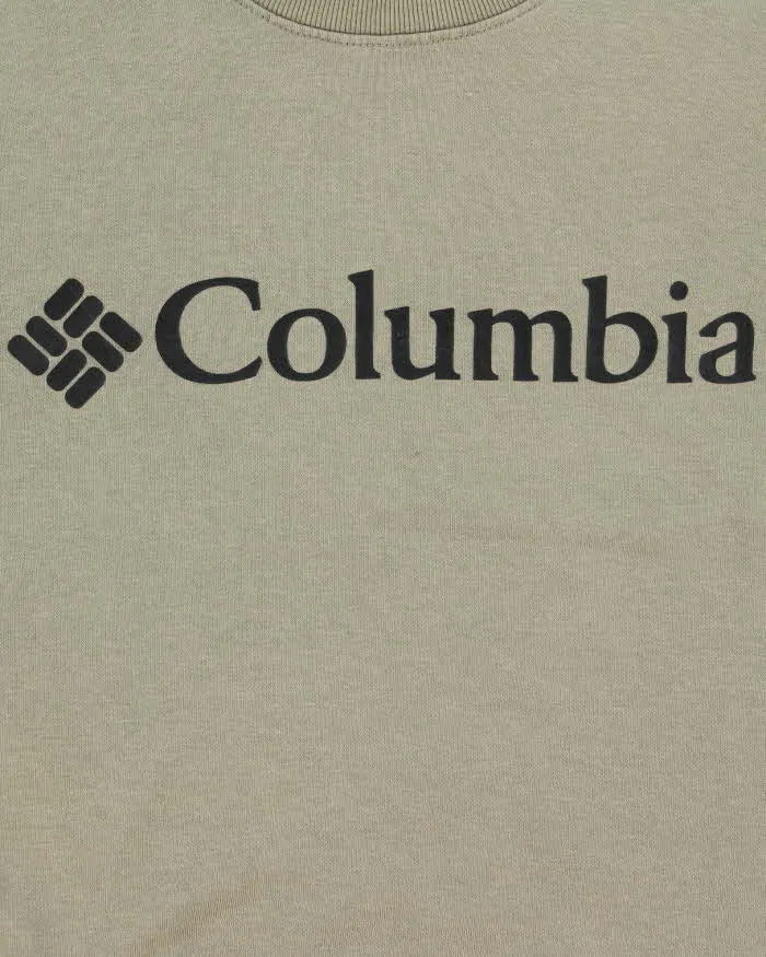 Vintage Columbia Spell Out Khaki Crewneck Sweatshirt - XL sold by Rokit product image thumbnail 4