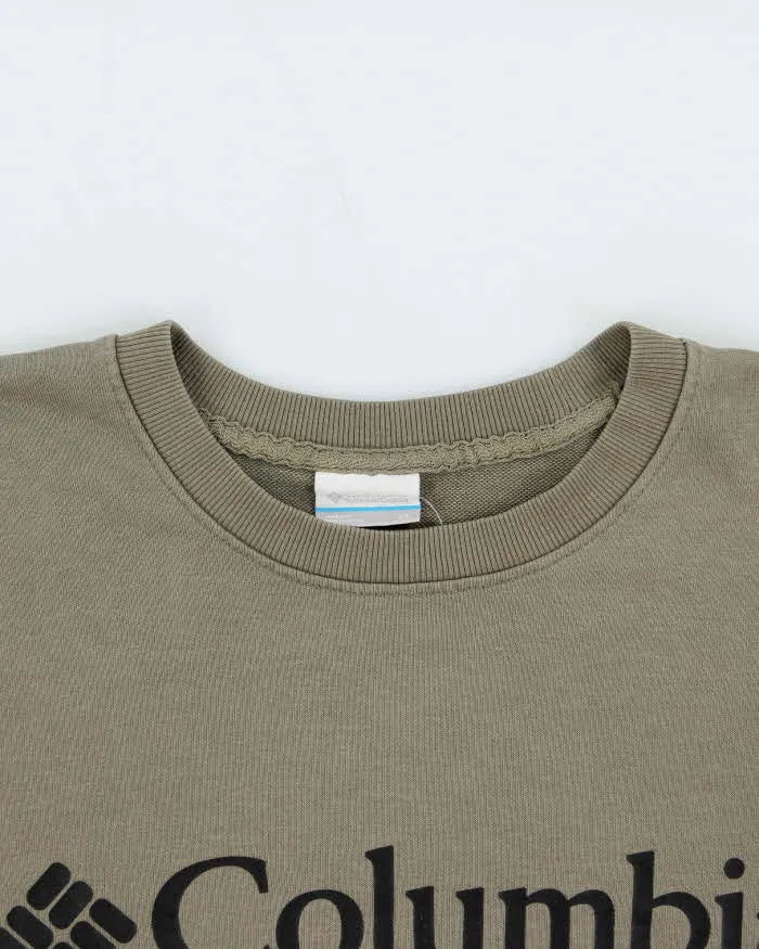 Vintage Columbia Spell Out Khaki Crewneck Sweatshirt - XL sold by Rokit product image thumbnail 3