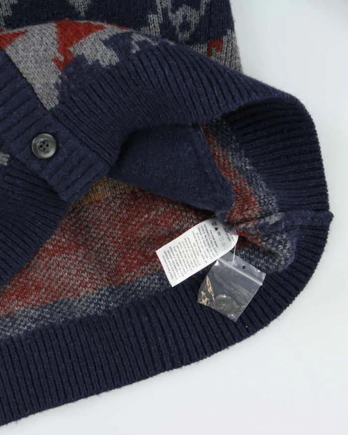 Vintage Pendleton Chunky Pure Shetland Wool Aztec Shawl Neck Cardigan - XL sold by Rokit product image thumbnail 5