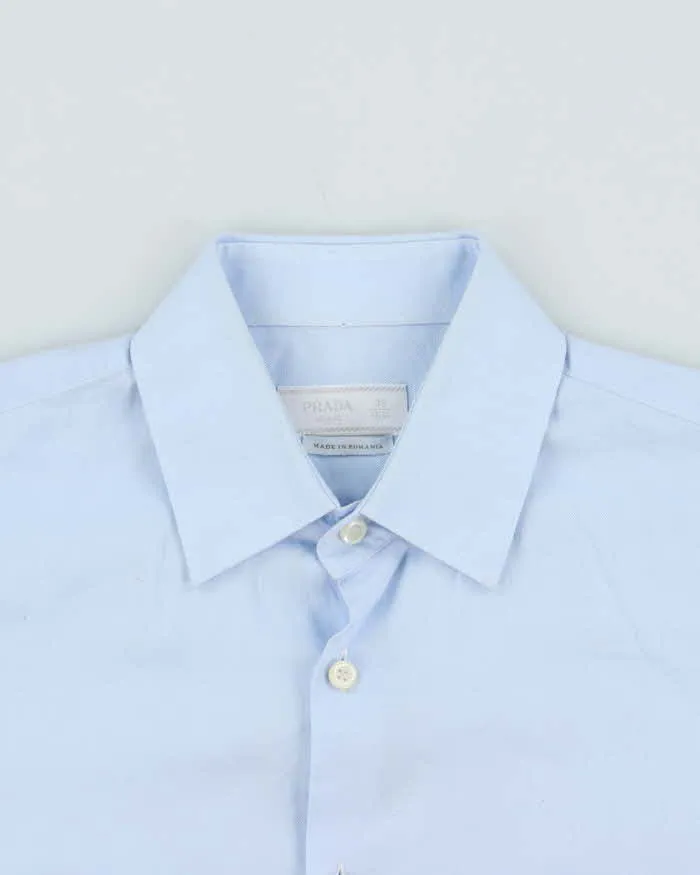 Prada Sky Blue Soft Pima Cotton Button Down Shirt - M sold by Rokit product image thumbnail 3