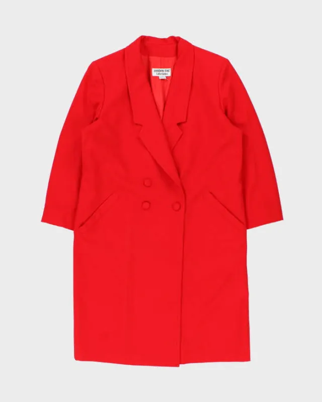 Vintage 1980s Women's London Fog Double Breasted Wool Overcoat - M sold by Rokit