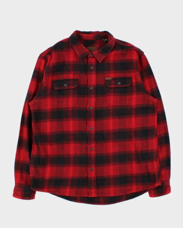 Vintage Orvis Heavyweight Plaid Hip Pocket Flannel Over Shirt - XL made by Rokit