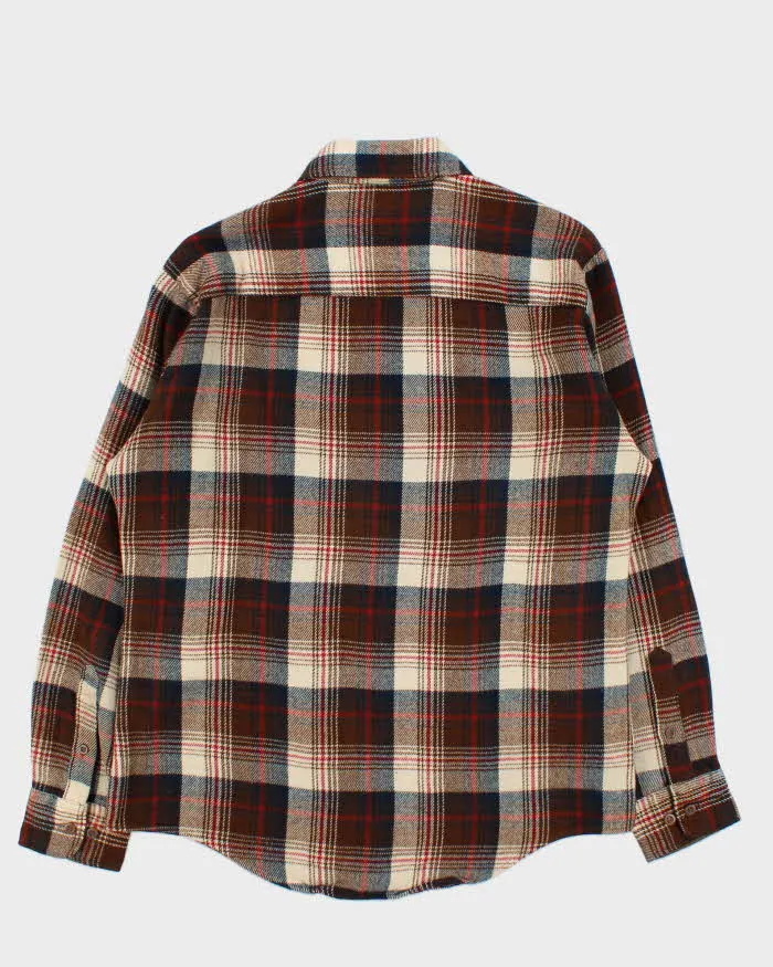 Vintage 1980s Sears Plaid Long Sleeve Flannel Shirt - L sold by Rokit product image thumbnail 2