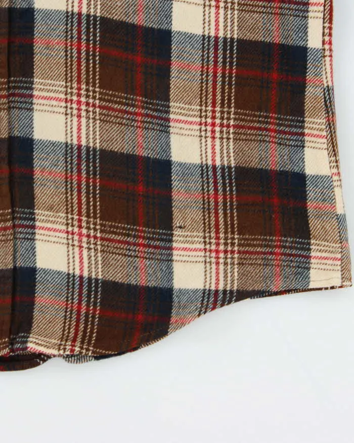 Vintage 1980s Sears Plaid Long Sleeve Flannel Shirt - L sold by Rokit product image thumbnail 5