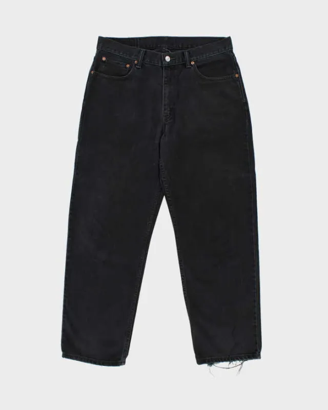Vintage Levi's 505 Black Straight Leg Jeans - W34 L29 sold by Rokit