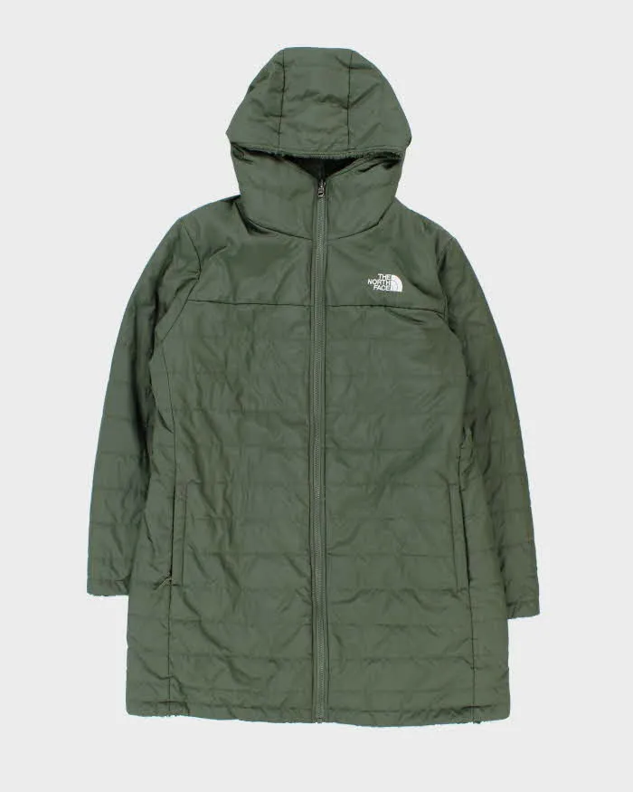 The North Face Women's Green Reversible Fleece Long Dome Hooded Puffer Jacket - XL sold by Rokit