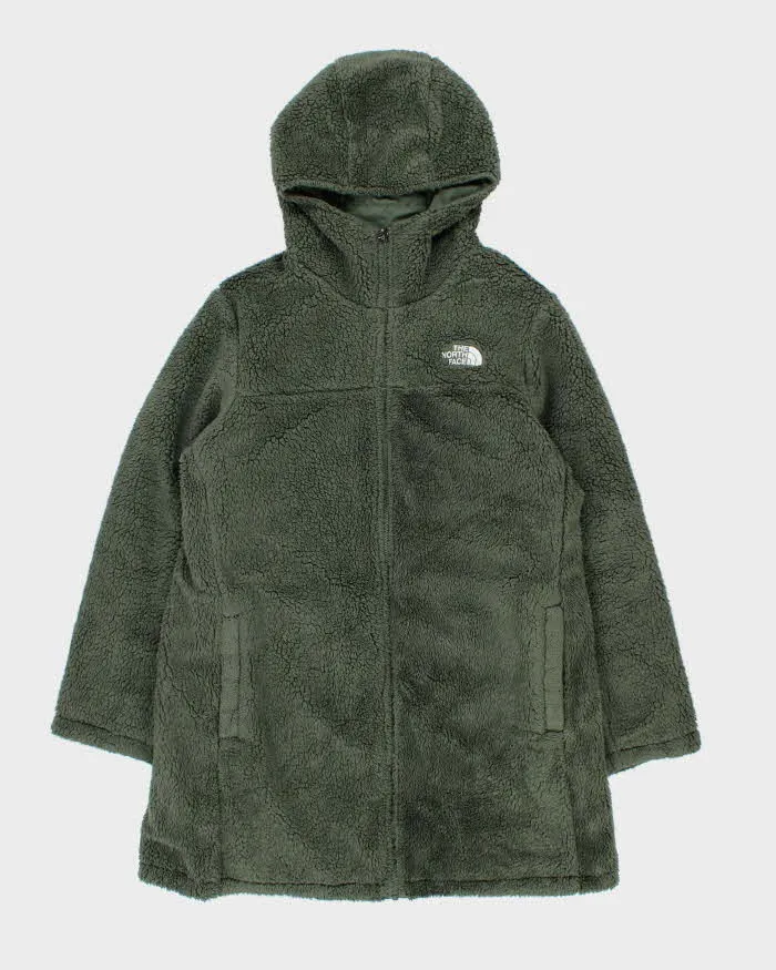 The North Face Women's Green Reversible Fleece Long Dome Hooded Puffer Jacket - XL sold by Rokit product image thumbnail 5