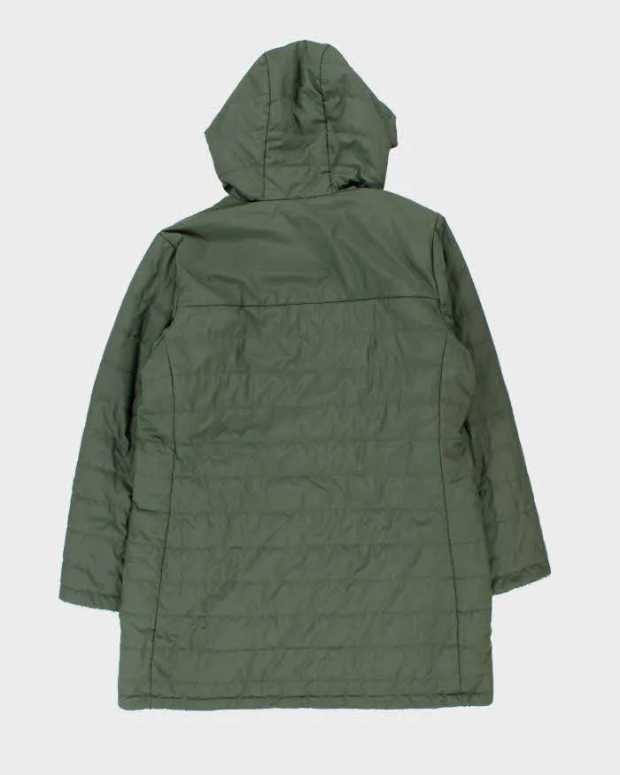 The North Face Women's Green Reversible Fleece Long Dome Hooded Puffer Jacket - XL sold by Rokit product image thumbnail 2