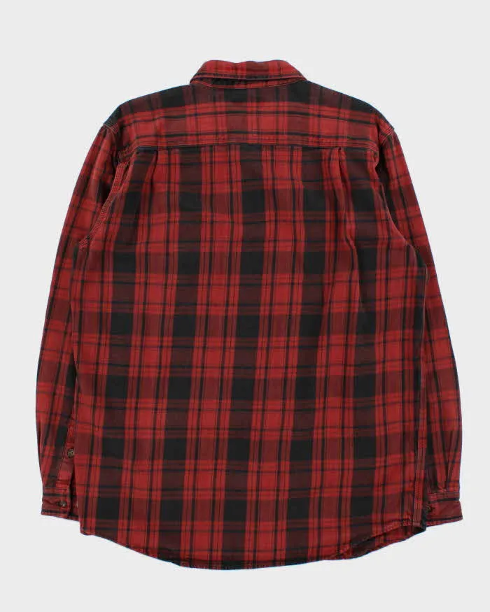 Vintage Carhartt Thick Cotton Plaid Long Sleeve Relaxed Fit Flannel Shirt - L sold by Rokit product image thumbnail 2
