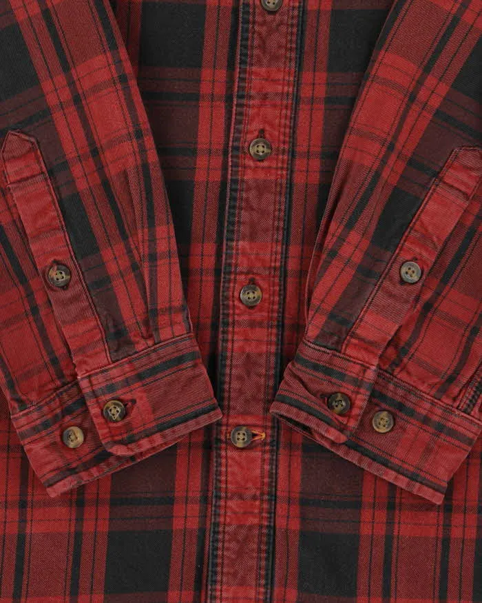 Vintage Carhartt Thick Cotton Plaid Long Sleeve Relaxed Fit Flannel Shirt - L sold by Rokit product image thumbnail 5