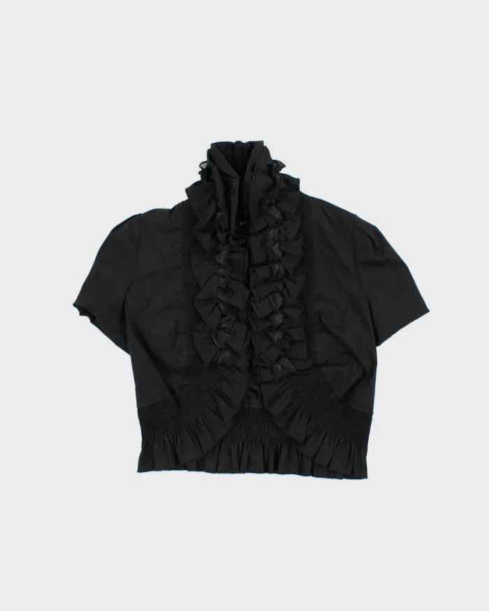 Vintage Y2k 00s Le Chateau Ruffle Bolero Top - S sold by Rokit
