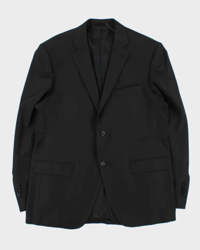 Vintage 00s Kenzo Black Pure Wool Single Breast Blazer - XXL sold by Rokit