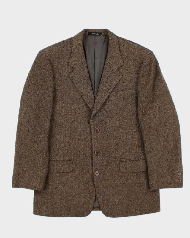 Vintage 1980s Pierre Cardin Wool Tweed Single Breasted Blazer - M made by Pierre Cardin