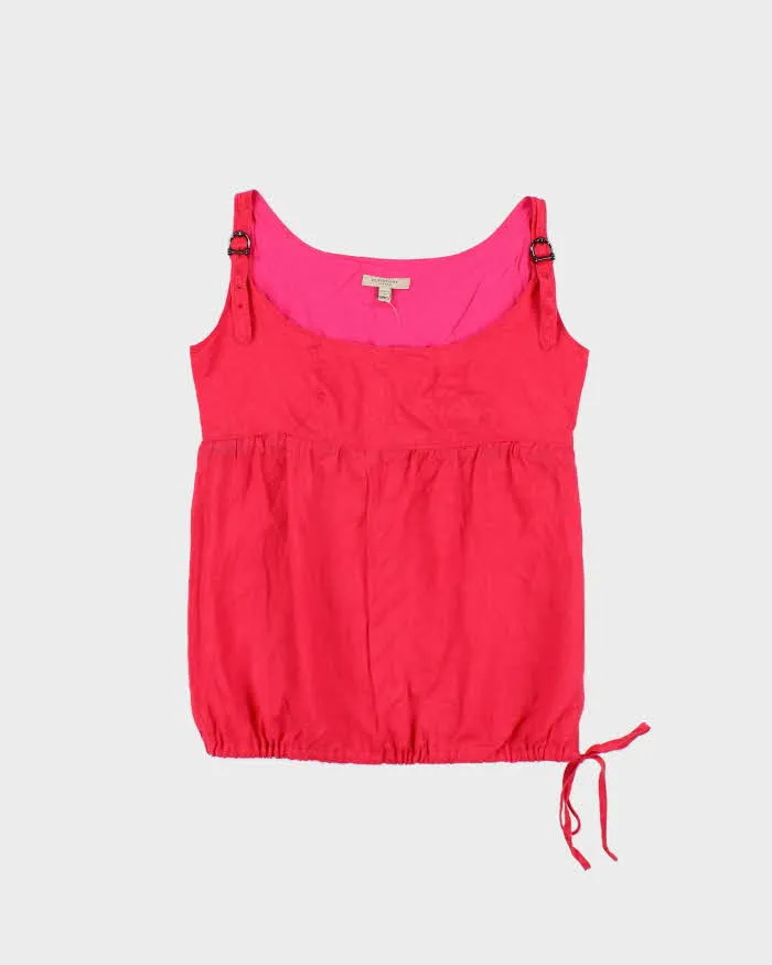 Vintage Burberry Buckle Strap Sleeveless Blouse - S sold by Rokit
