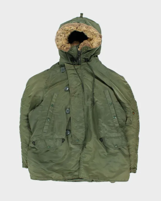 Vintage Alpha Industries N-B3 Military Parka - L sold by Rokit