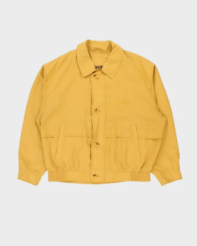 Vintage 00s Bugatti Soft Shell Mustard Harrington Jacket - XXL sold by Rokit