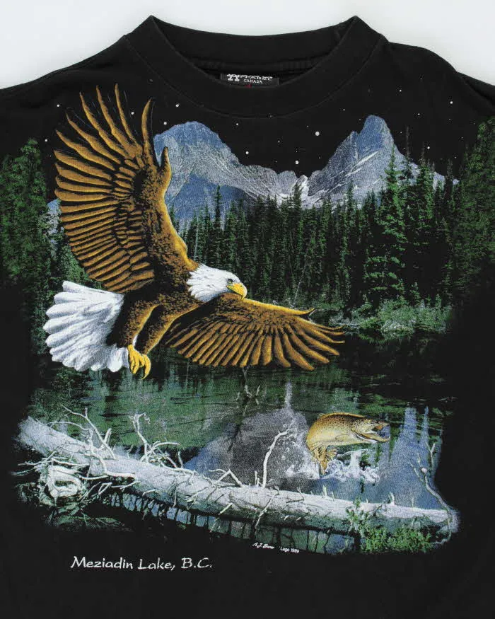 Vintage 1990s Lago Apparel Graphic Crewneck T-Shirt - L sold by Rokit product image thumbnail 3