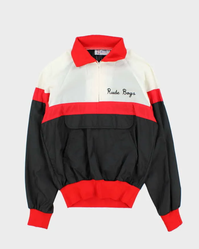 Vintage Rude Boys Embroidered Quarter-zip Jacket - M sold by Rokit