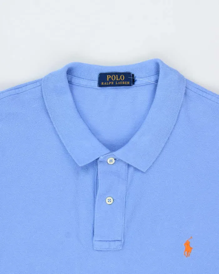 Vintage Polo Ralph Lauren Blue Classic Polo Shirt - XXL sold by Rokit product image thumbnail 5