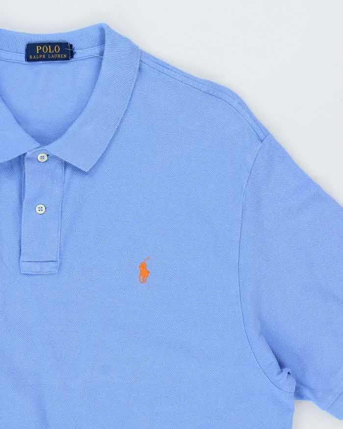 Vintage Polo Ralph Lauren Blue Classic Polo Shirt - XXL sold by Rokit product image thumbnail 4