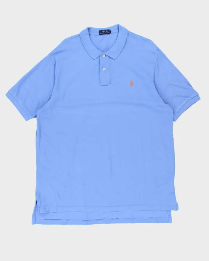 Vintage Polo Ralph Lauren Blue Classic Polo Shirt - XXL sold by Rokit