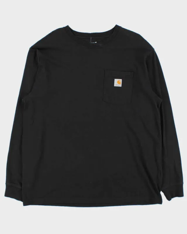 Vintage Carhartt Long Sleeve Loose Fit Pocket T-Shirt - L sold by Rokit