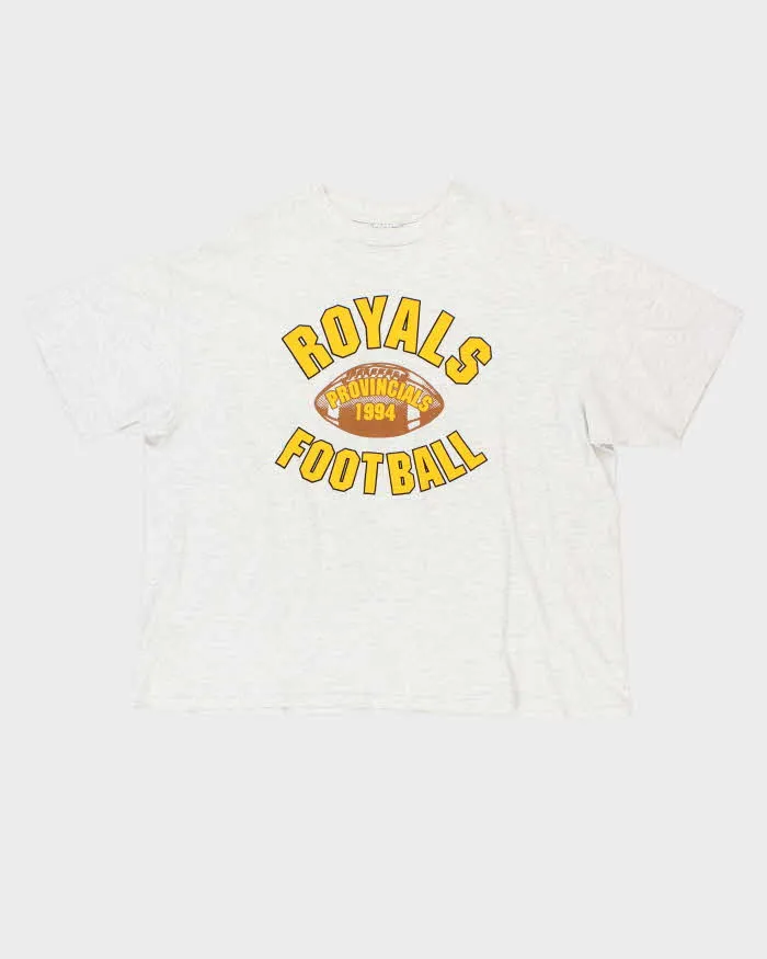 Vintage 1994 Oneita Power Royals Football Heavyweight Cotton Single Stitch T-Shirt - XL sold by Rokit