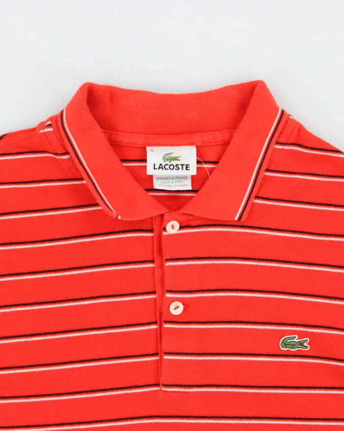 Vintage Y2K 00s Lacoste Striped Long Sleeve Polo Shirt - L sold by Rokit product image thumbnail 4