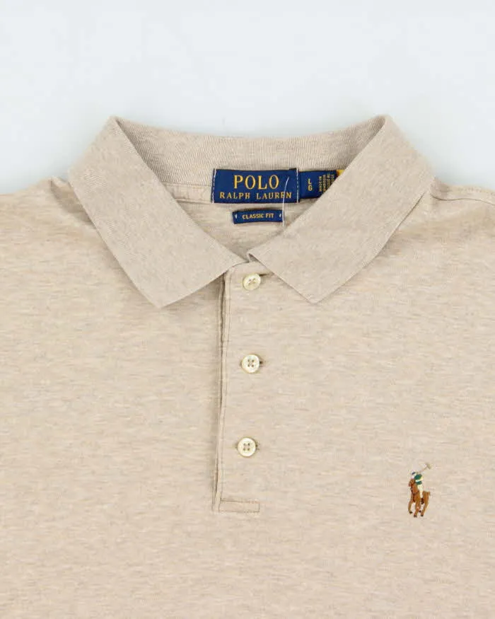 Vintage Polo Ralph Lauren Soft Cotton Classic Fit Long Sleeve Polo Shirt - L sold by Rokit product image thumbnail 4