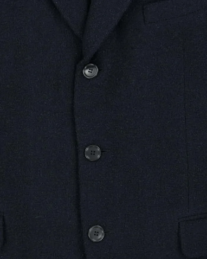 Vintage 00s Ermenegildo Zegna Navy Blue Swiss Made Wool Single Breasted Blazer - XL sold by Rokit product image thumbnail 4