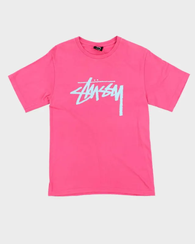 Vintage Stussy Logo Short Sleeve T-shirt - S sold by Rokit