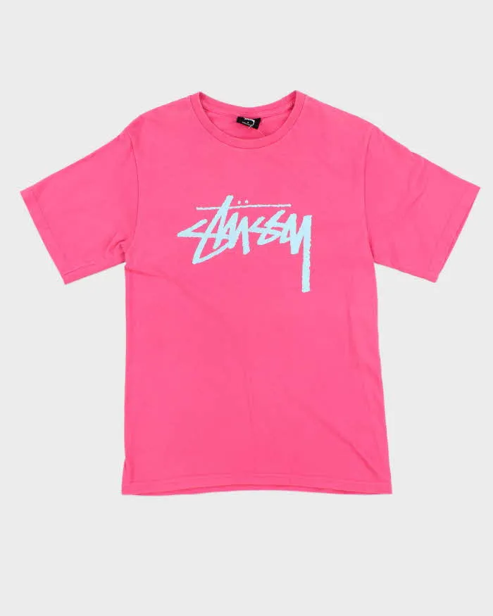 Vintage Stussy Logo Short Sleeve T-shirt - S sold by Rokit
