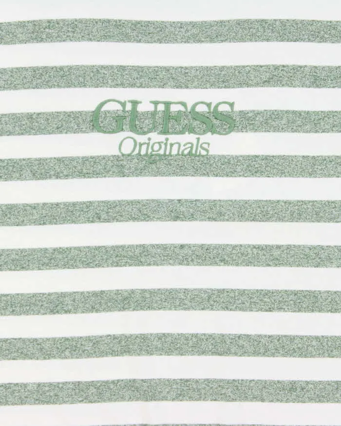 Guess Jeans Retro Striped Crewneck Oversized T-Shirt - L sold by Rokit product image thumbnail 3