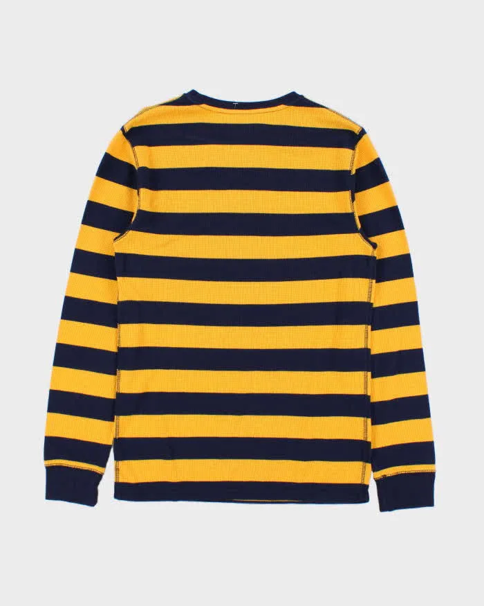 Vintage Polo Ralph Lauren Striped Long Sleeve Crewneck Waffle T-shirt - S sold by Rokit product image thumbnail 2