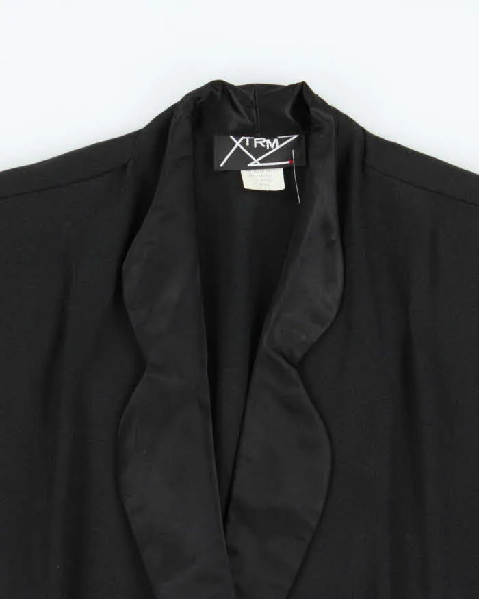 Vintage 1990s Women's Black Sheer Sleeve Belted Party Jacket - M sold by Rokit product image thumbnail 3