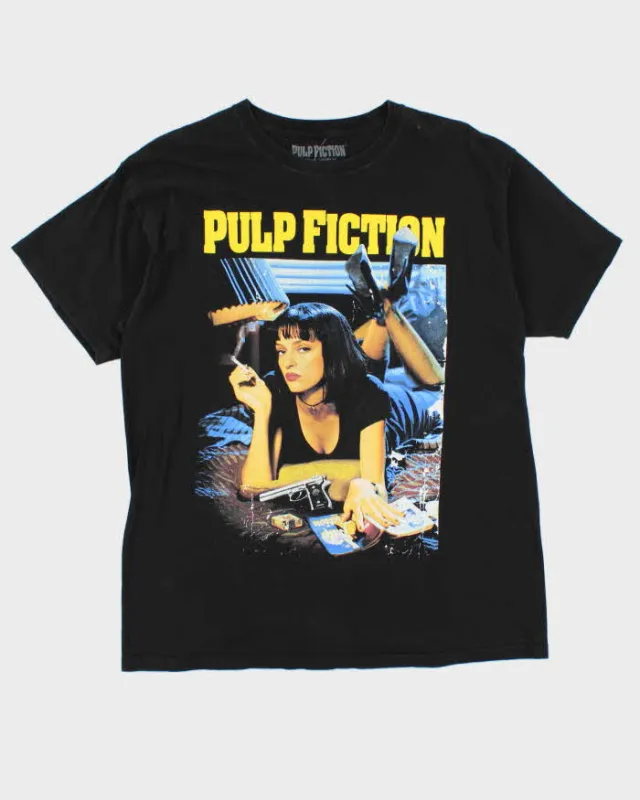 Pulp Fiction Black Graphic Short Sleeve T-Shirt - L sold by Rokit