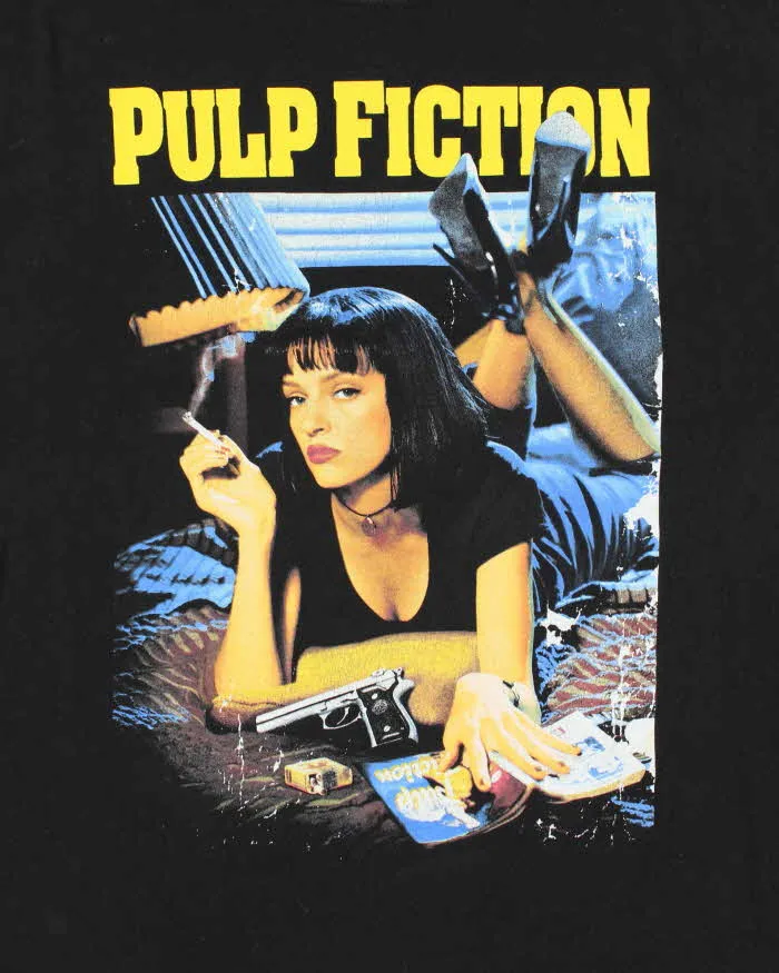 Pulp Fiction Black Graphic Short Sleeve T-Shirt - L sold by Rokit product image thumbnail 3