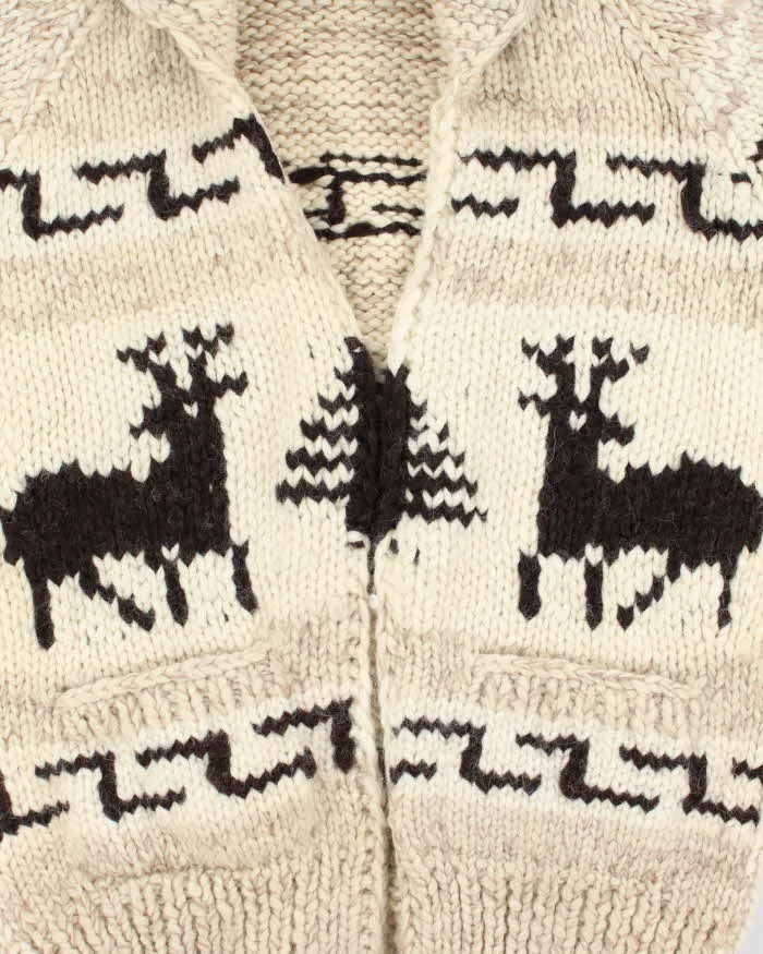 Vintage Handknit Cowichan Heavyweight Cardigan - M sold by Rokit product image thumbnail 3