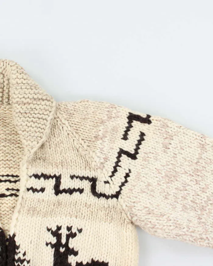 Vintage Handknit Cowichan Heavyweight Cardigan - M sold by Rokit product image thumbnail 4