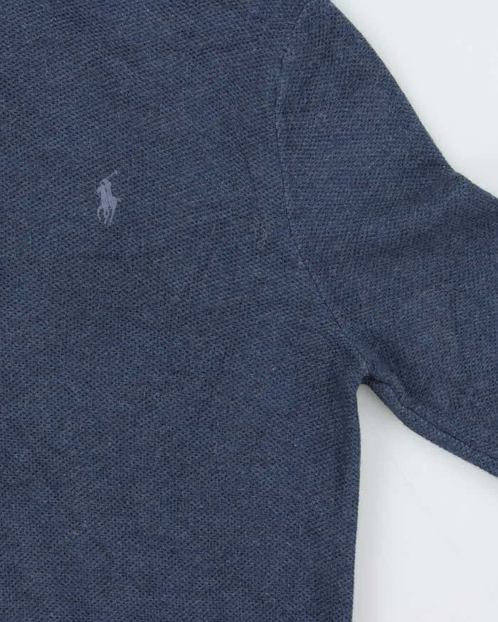 Vintage Polo Ralph Lauren Pima Cotton Quarter-Zip Jumper - S sold by Rokit product image thumbnail 4