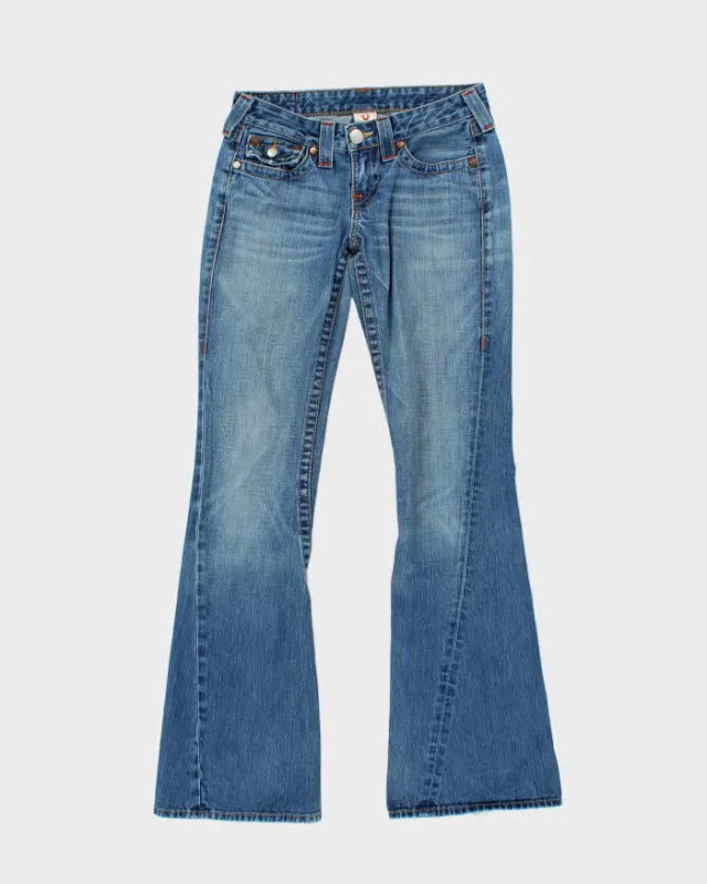 Vintage Y2k 00s True Religion Twist Seam Flare Jeans - W30 L34 made by Rokit