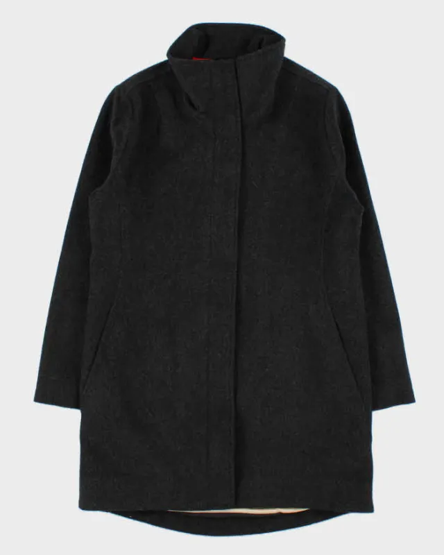 Vintage Women's Grey Pendleton Cascade Wool Zip-Up Oversized Overcoat - S sold by Rokit