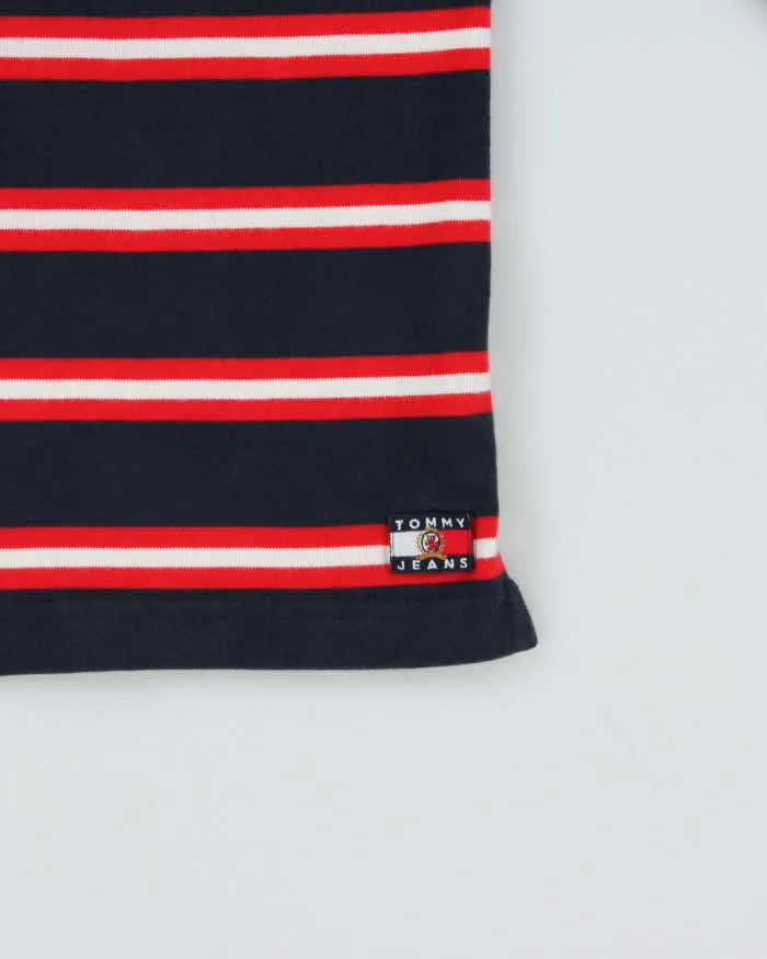 Vintage Tommy Hilfiger Striped Embroidered Cotton Long Sleeve Oversized Rugby Shirt - M sold by Rokit product image thumbnail 5