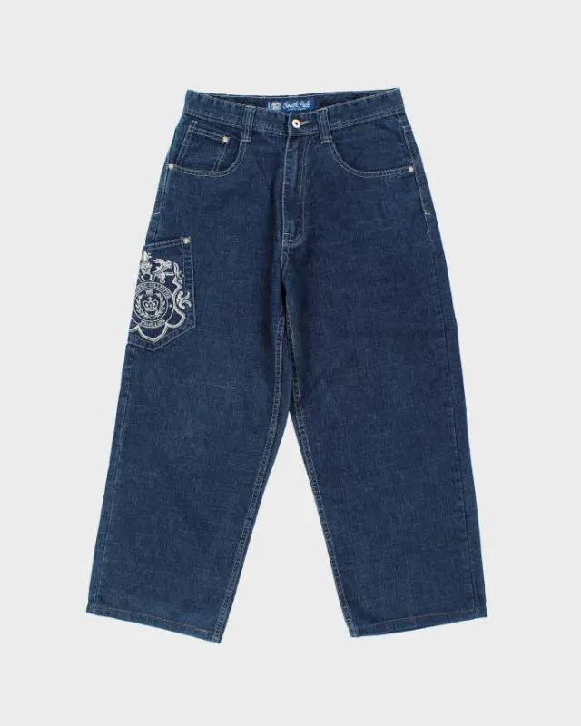 Vintage Y2K 00s Southpole Embroidered Baggy Hip Hop Jeans - W32 L26 sold by Rokit