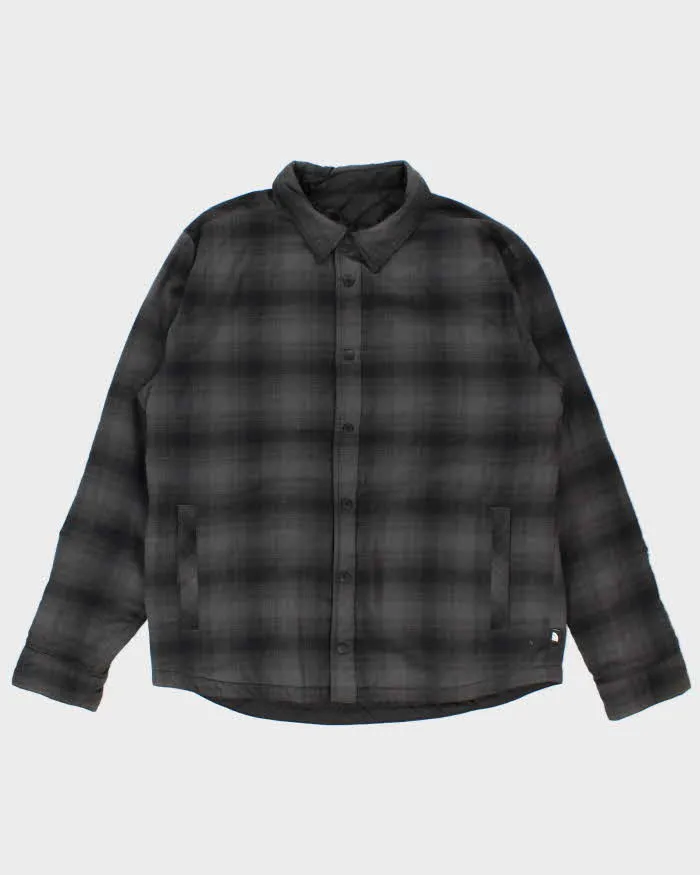 Vintage The North Face Quilt Plaid Reversible Shacket - L sold by Rokit