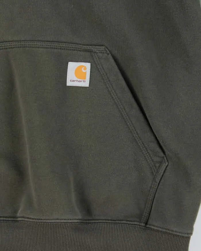 Vintage Carhartt Green Heavyweight Loose Fit Pullover Hoodie - L sold by Rokit product image thumbnail 4