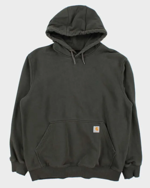 Vintage Carhartt Green Heavyweight Loose Fit Pullover Hoodie - L sold by Rokit