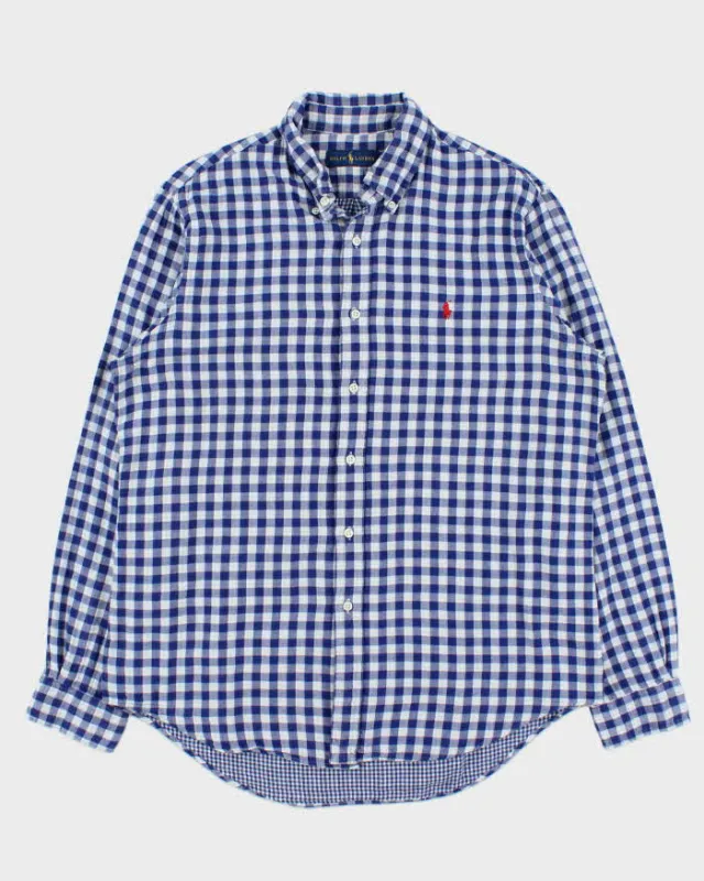 Vintage Polo Ralph Lauren Gingham Soft Cotton Long Sleeve Shirt - L sold by Rokit