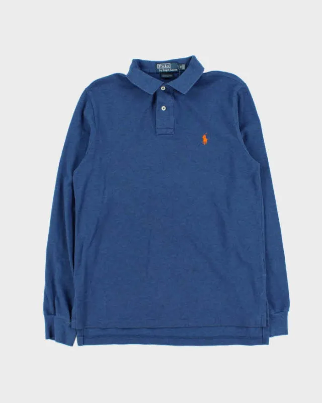Vintage 00s Polo Ralph Lauren Custom Fit Long Sleeve Polo Shirt - M sold by Rokit