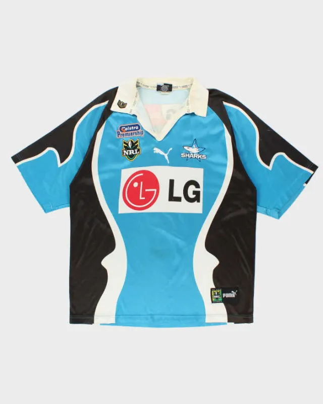Vintage 2003 Cronulla Sutherland Sharks New Zealand Rugby League Jersey - XXL sold by Rokit